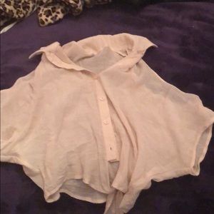 Cream colored blouse